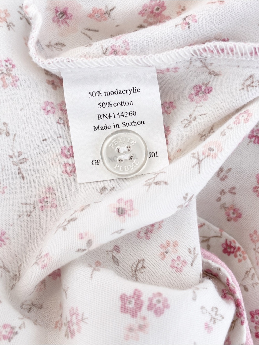 Petite Plume Dorset Floral Pajama Set Girls Size 5 Pink Floral NWT - Picture 5 of 5